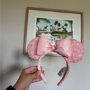 Disney Millennial Pink Sparkle Mouse Ears Headband